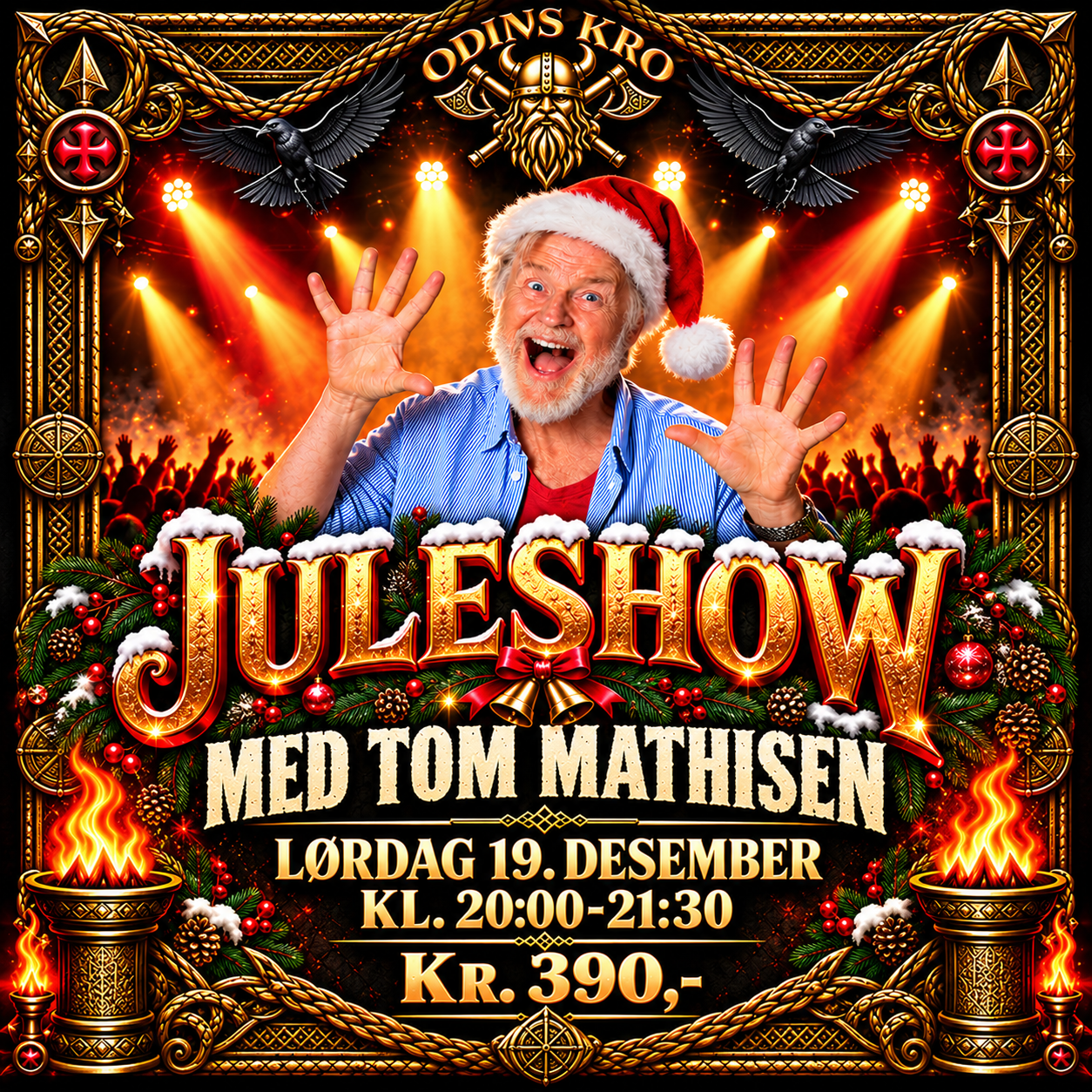 Event image Juleshow med Tom Mathisen på Odins Kro