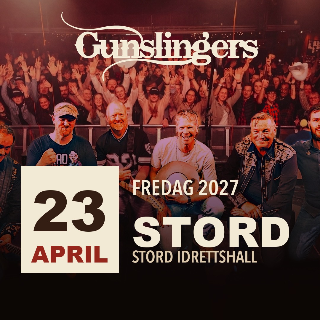 Event image Gunslingers konsert - Stord Idrettshall, support Åsmund Åmli