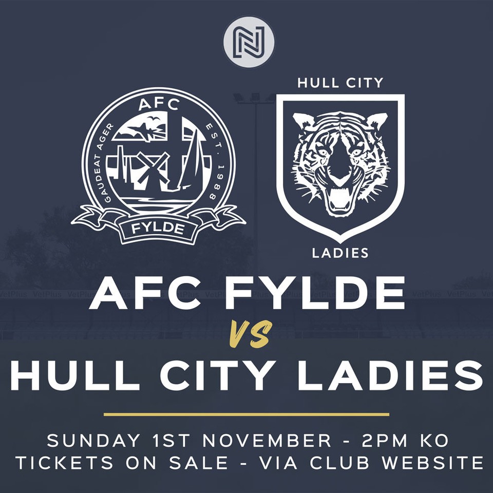 Event image AFC Fylde vs Hull City Women