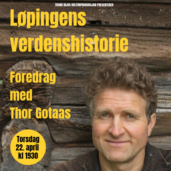 Event image Løpingens verdenshistorie - foredrag med Thor Gotaas