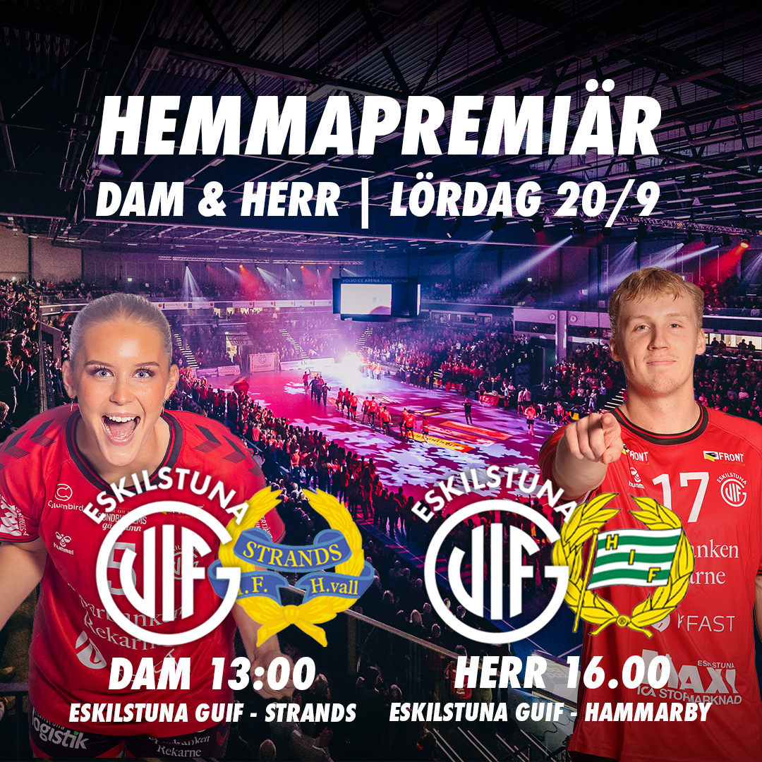 Event image HEMMAPREMIÄRER – Herr: Guif – Hammarby | Dam: Guif – Strands