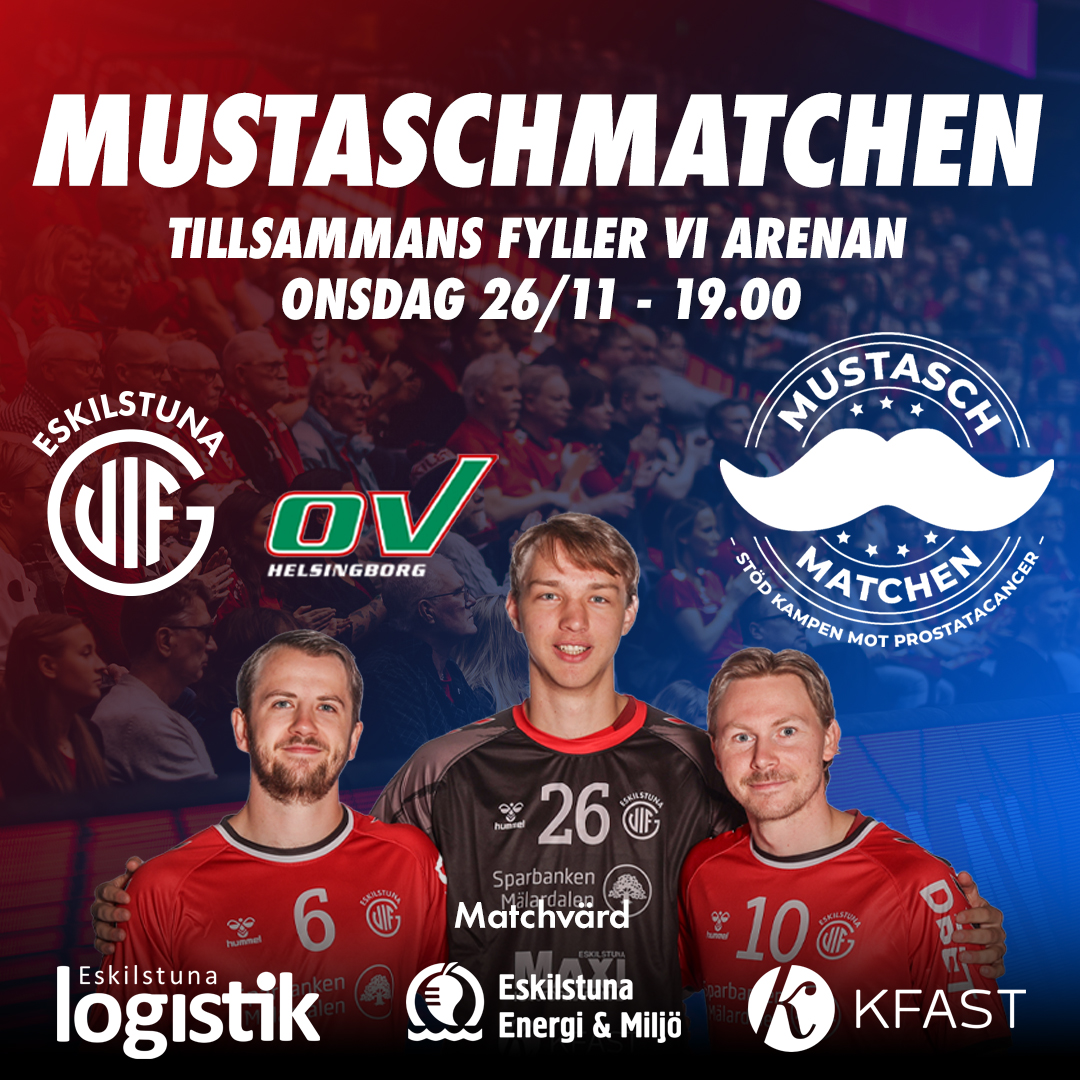 Event image Mustaschmatch | Eskilstuna Guif - OV Helsingborg HK