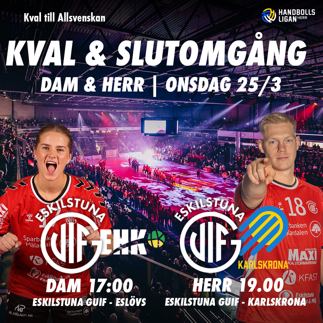 Event image Eskilstuna Guif - HF Karlskrona | Eskilstuna GUif - Eslövs HK 