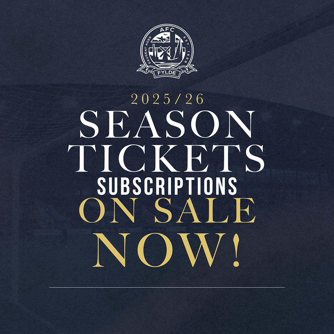 Event image AFC Fylde Subscription Season Ticket