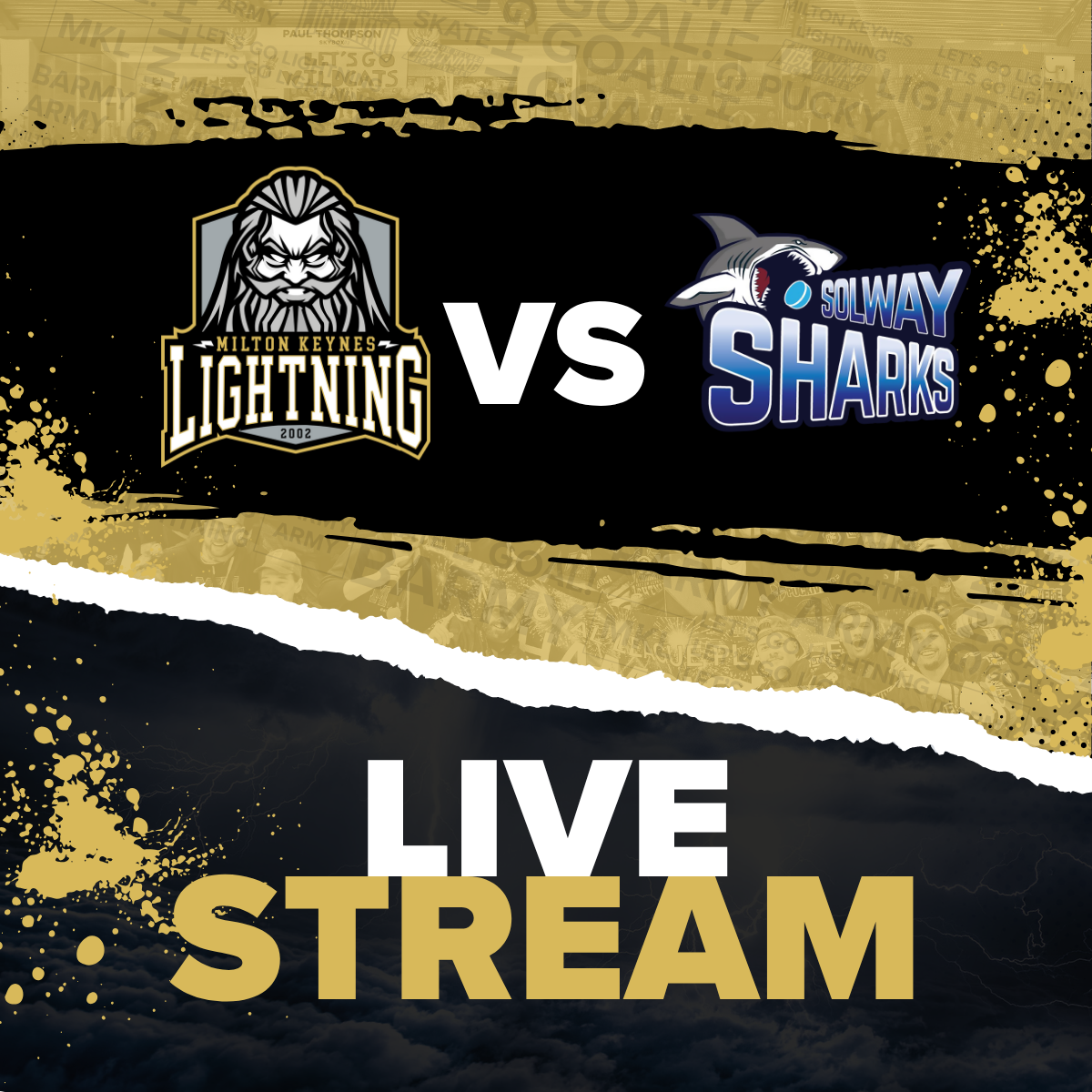 Event image Live Stream - Saturday - 22/11/2025 - Milton Keynes Lightning vs. Solway Sharks - League - Face Off - 19:00
