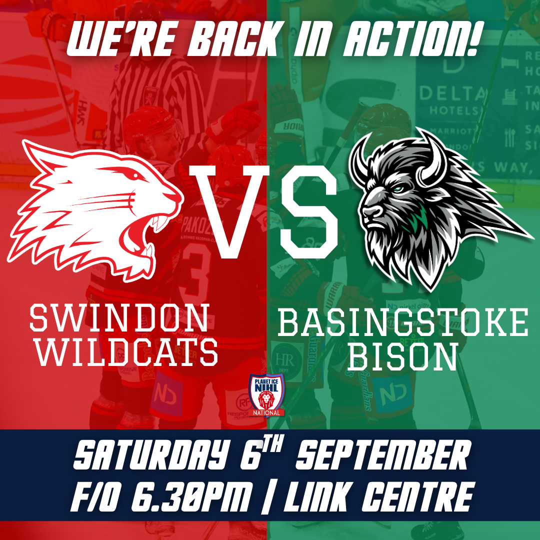 Event image LIVE STREAM - Swindon Wildcats v Basingstoke Bison F/0 18:30