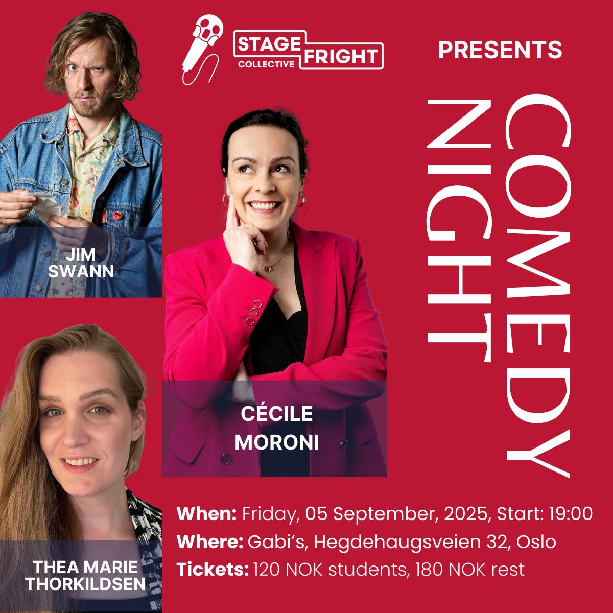 Event image Cécile Moroni + Jim Swann & Thea Marie Thorkildsen @ Gabi's