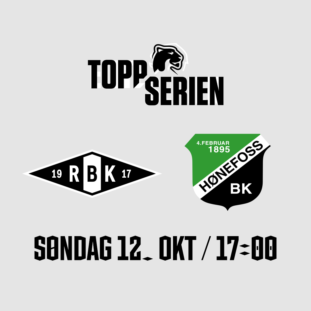 Event image Rosenborg - Hønefoss, Toppseriens 23. runde 2025