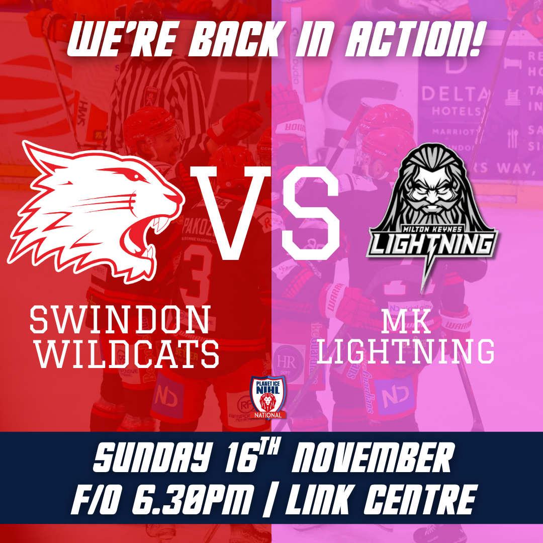 Event image GAME TICKETS - Swindon Wildcats v MK Lightning F/O 18:30