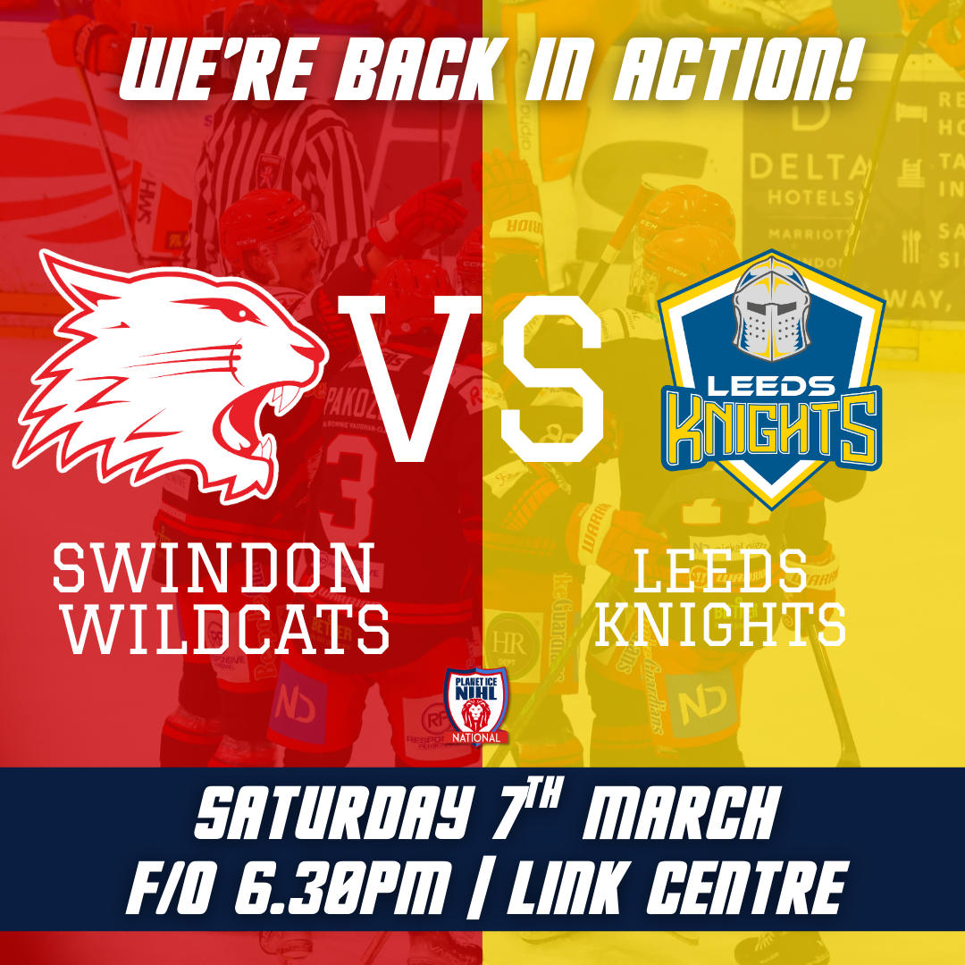 Event image GAME TICKETS - Swindon Wildcats v Leeds Knights F/O 18:30