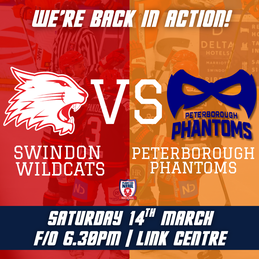 Event image GAME TICKETS - Swindon Wildcats v Peterborough Phantoms F/O 18:30