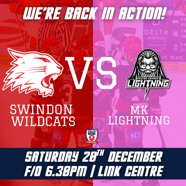 Event image LIVE STREAM - Swindon Wildcats v MK Lightning F/0 18:30