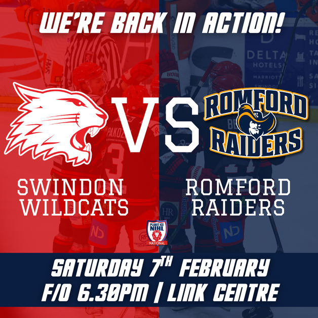 Event image LIVE STREAM - Swindon Wildcats v Romford Raiders F/0 18:30