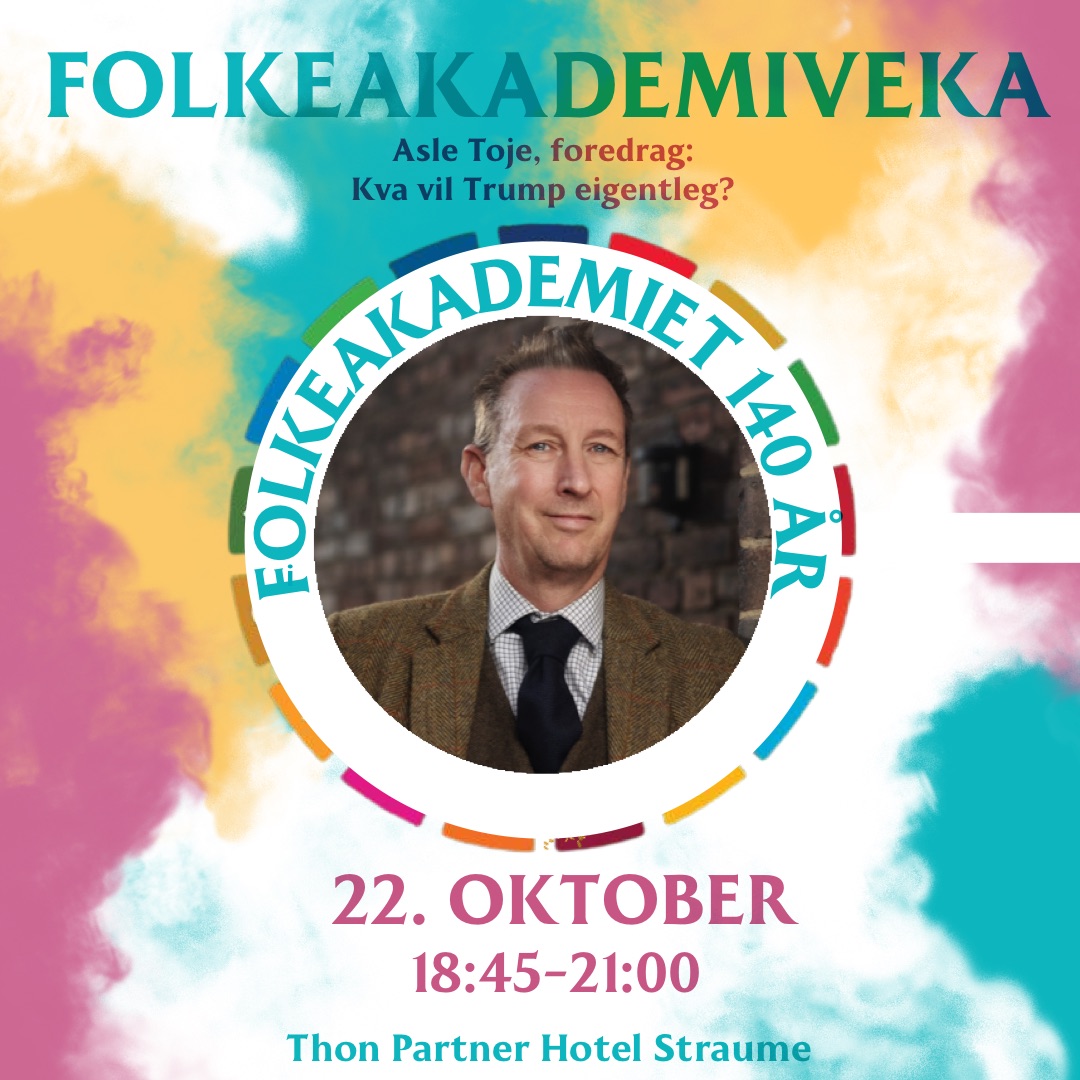 Event image Folkeakademiveka- Foredrag med Asle Toje