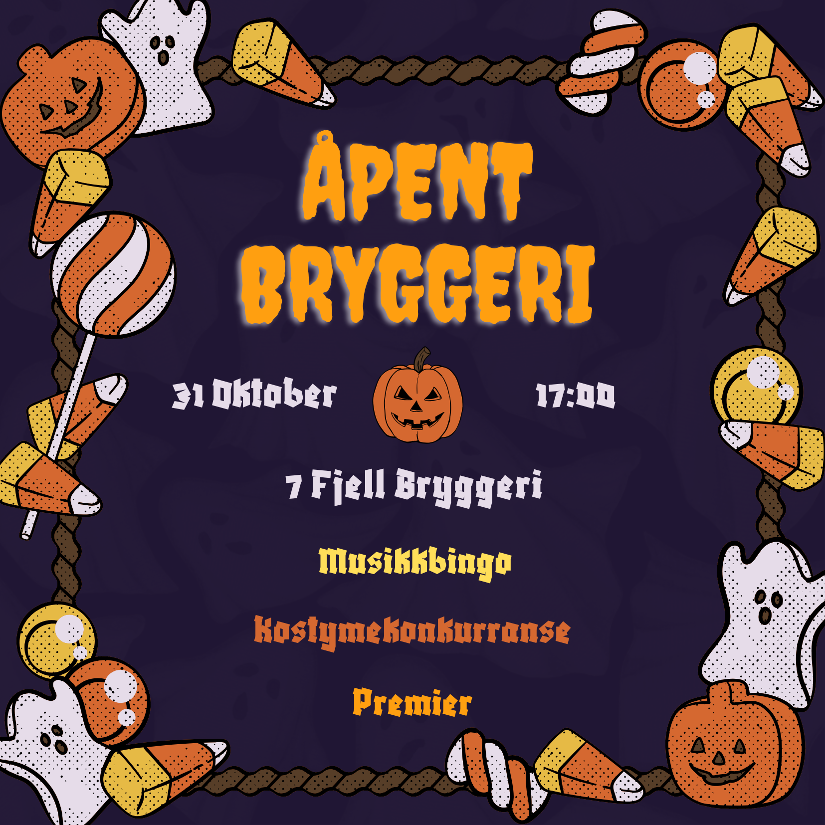 Event image Åpent Bryggeri Oktober: Halloween 🎃
