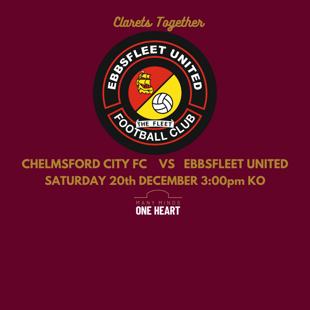 Event image AWAY Tickets Chelmsford City v Ebbsfleet United
