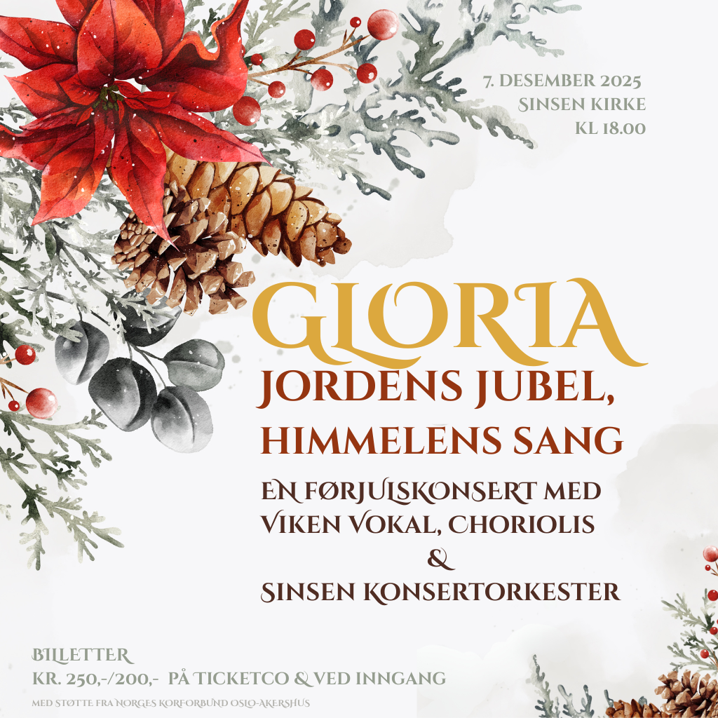 Event image Gloria – jordens jubel, himmelens sang