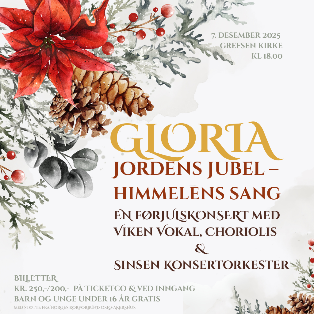 Event image Gloria – jordens jubel, himmelens sang