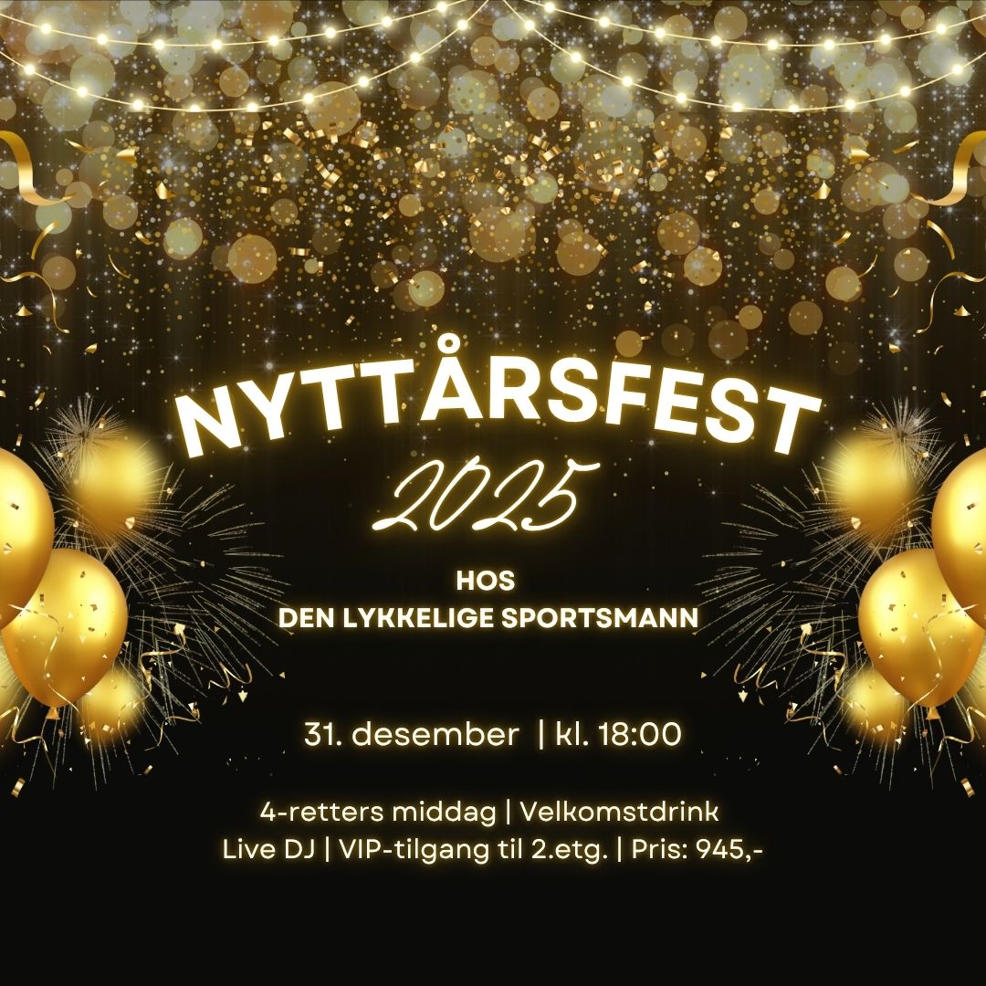 Event image Nyttårsfeiring på Den Lykkelige Sportsmann